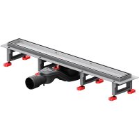 Душевой лоток AM.PM MasterFlow 60 с решеткой Хром матовый / под плитку Tile арт-W01SC-U11-060-04SB — фото 1, Душевые лотки