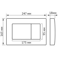 Комплект унитаза Berges Gamma с инсталляцией Atom с сиденьем Микролифт и Черной SoftTouch клавишей смыва арт-043338 — фото 12, Комплекты унитаз + инсталляция