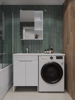 Тумба с раковиной Orange Sistema 120 L Белая глянцевая арт-STD-120TUW+RAL — фото 5, Тумбы с раковиной