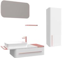 Товар: Тумба с раковиной Creavit Angel 120 AL0120.01.BBR+UL060 подвесная Белая Розовое золото арт-AL0120.01.BBR ЗОЛОТО+UL060 - фото 3 Тумба с раковиной Creavit Angel 120 AL0120.01.BBR+UL060 подвесная Белая Розовое золото арт-AL0120.01.BBR ЗОЛОТО+UL060 — фото 3, Тумбы с раковиной