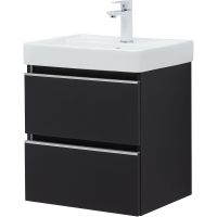 Тумба под раковину Aquanet Вега 50 подвесная Черная арт-329594 — фото 3, Тумбы под раковину