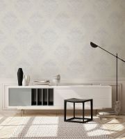 Обои AS Creation Global Spots Винил на флизелине (1,06*10,05) Белый/Серый, Дамаск арт-38014-3 — фото 2, Обои для стен