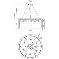 Подвесной светильник Maytoni Modern Wonderland Прозрачный Хром арт-MOD313PL-06CH — фото 7, Подвесные светильники