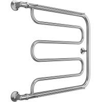 Водяной полотенцесушитель Terminus Фокстрот (1) 600x700 с полкой Хром, боковое подключение, G 1" НР арт-4620768881343 — фото 1, Водяные полотенцесушители