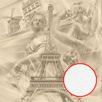 Фреска Ortograf Париж 10510 Фактура бархат FX Флизелин (2,4*2,4) Бежевый, Город/Люди/Абстракция арт-10510 (бархат FX) — фото 1, Фрески