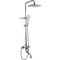 Товар: Душевая система Frap Хром арт-F24002 - фото 1 Душевая система Frap Хром арт-F24002 — фото 1, Душевые стойки