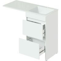 Товар: Тумба с раковиной Orange Sistema 110 R Белая глянцевая арт-ST-110TUW+RAR - фото 11 Тумба с раковиной Orange Sistema 110 R Белая глянцевая арт-ST-110TUW+RAR — фото 11, Тумбы с раковиной