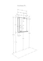 Зеркальный шкаф Aquaton Бекка PRO 70 с подсветкой Белый Дуб сомерсет арт-1A214702BAC20 — фото 3, Зеркальные шкафы в ванную