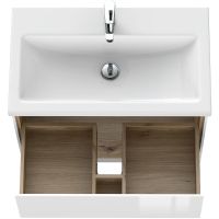 Тумба под раковину Cersanit Louna 80 подвесная Белая арт-64071 — фото 8, Тумбы под раковину