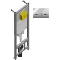 Инсталляция Jacob Delafon для унитаза с клавишей смыва Хром арт-E21822-CP — фото 1, Инсталляции для унитазов