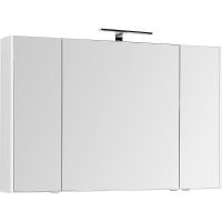 Зеркальный шкаф Aquanet Остин 120 L Белый арт-203926 — фото 1, Зеркальные шкафы в ванную