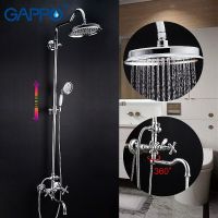 Душевая система Gappo G89 Хром арт-G2489 — фото 7, Душевые стойки