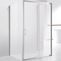 Душевой уголок Cezares Molveno 120x90 профиль Хром стекло рифленое арт-MOLVENO-AH-12-120/90-P-Cr — фото 1, Прямоугольные душевые уголки