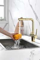 Смеситель для кухни Paulmark Serpentine Золото арт-Se213222-G — фото 9, Смесители для кухни