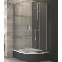 Душевой уголок Ravak Blix BLCP4-80 Sabina 80x80 профиль Сатин стекло Transparent арт-3B240U40Z1 — фото 1, Душевые уголки четверть круга