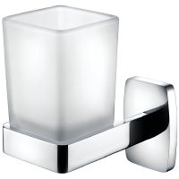 Стакан для зубных щеток CeramaLux Cube Хром арт-12602 — фото 1, Стаканы для зубных щеток