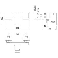 Комплект смесителей Aquatek Либра Хром арт-AQ1631CR — фото 6, Готовые комплекты для ванной комнаты