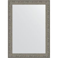 Зеркало Evoform Definite 74х54 в багетной раме - Виньетка состаренное серебро 56 мм арт-BY 3040 — фото 1, Зеркала в ванную комнату