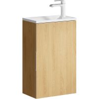 Тумба под раковину Aqwella Accent 40 подвесная Дуб золотой арт-ACC0104DZ — фото 1, Тумбы под раковину