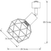 Трековый светильник Artelamp Sospiro Белый арт-A6141PL-1WH — фото 3, Трековые светильники