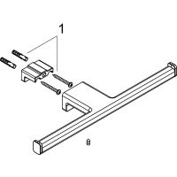 Держатель туалетной бумаги Hansgrohe AddStoris двойной Шлифованный черный хром арт-41748340 — фото 3, Держатели туалетной бумаги