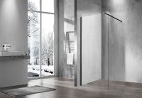 Душевая перегородка Vincea Walk-In 60 профиль Черный стекло прозрачное арт-VSW-1H600CLB — фото 3, Душевые перегородки