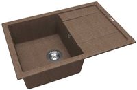 Кухонная мойка Florentina Липси-760 Коричневая арт-20.160.D0760.105 — фото 2, Кухонные мойки