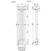 Товар: Электрический полотенцесушитель Point Фрея П2 140x800 диммер слева Белый арт-PN20728W - фото 5 Электрический полотенцесушитель Point Фрея П2 140x800 диммер слева Белый арт-PN20728W — фото 5, Электрические полотенцесушители