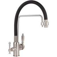 Смеситель для кухни Viko Серебро Черный арт-V-5615 — фото 2, Смесители для кухни