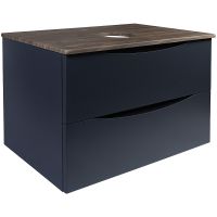 Тумба под раковину Bond Cube 80 подвесная Серая матовая Дуб арт-T09807 — фото 1, Тумбы под раковину