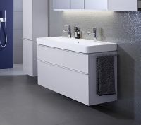Товар: Тумба под раковину Geberit Smyle Square 120 подвесная Белая арт-500.355.00.1 - фото 2 Тумба под раковину Geberit Smyle Square 120 подвесная Белая арт-500.355.00.1 — фото 2, Тумбы под раковину