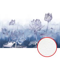 Фреска Ortograf Grafika Natura 31518 Фактура бархат FX Флизелин (4,5*2,7) Синий, Цветы арт-31518 (бархат FX) — фото 1, Фрески