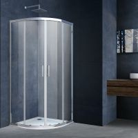 Душевой уголок Vincea Alpha 80x80 профиль Хром стекло прозрачное арт-VSQ-3AL800CL — фото 1, Душевые уголки четверть круга