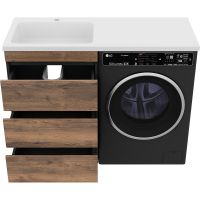 Товар: Тумба с раковиной Misty Коломбо 120 L Дуб Галифакс Антрацит арт-УТ000015587 - фото 4 Тумба с раковиной Misty Коломбо 120 L Дуб Галифакс Антрацит арт-УТ000015587 — фото 4, Тумбы с раковиной