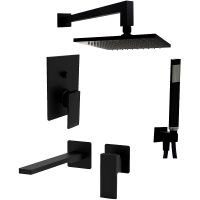 Комплект смесителей Paffoni Elle Черный матовый арт-KITEL015NO105 — фото 1, Готовые комплекты для ванной комнаты