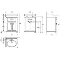 Тумба под раковину Kerama Marazzi Pompei 60 PO.N.60.1\WHT Белая глянцевая арт-PO.N.60.1\WHT — фото 7, Тумбы под раковину