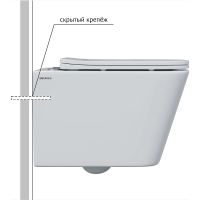 Комплект унитаза Berges Floe S Rimless с инсталляцией Atom Line с сиденьем Микролифт и Черной Soft Touch клавишей смыва арт-043345 — фото 3, Комплекты унитаз + инсталляция