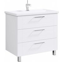 Тумба под раковину Aqwella Манчестер 80 Белый глянец арт-MAN01083 — фото 1, Тумбы под раковину