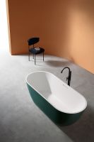 Ванна из искусственного камня Abber Frankfurt 170x75 Темно-зеленая матовая без гидромассажа арт-AM9941MBG — фото 4, Ванны из искусственного камня