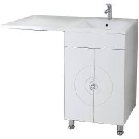 Тумба Onika Космос 60.11 Белая арт-106019 — фото 1, Тумбы под раковину