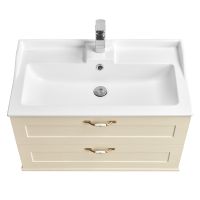 Тумба под раковину Aquaton Леон 80 подвесная Дуб бежевый арт-1A186301LBPR0 — фото 3, Тумбы под раковину