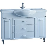 Тумба под раковину СанТа Монарх 120 Белая арт-700106 — фото 1, Тумбы под раковину