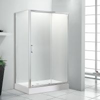 Душевая дверь Veconi Vianno VN-46 100 профиль Хром стекло прозрачное арт-VN46-100-01-C5 — фото 3, Раздвижные душевые двери