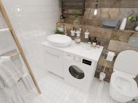 Тумба под раковину 1MarKa Wash 48Н Белый глянец арт-Ц0000002638 — фото 3, Тумбы под раковину