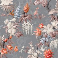 Панно LOYMINA Equator Флизелин (1*1,28) Серый/Разноцветный, Цветы арт-QTR10 011 — фото 1, Обои для стен