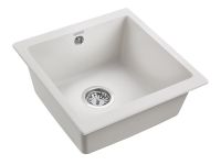 Кухонная мойка Paulmark Gera 50 Белая арт-PM104546-WH — фото 2, Кухонные мойки