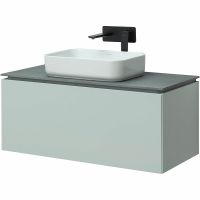 Тумба под раковину Allen Brau Infinity 100 подвесная Папирус матовый арт-1.21004.PWM — фото 5, Тумбы под раковину