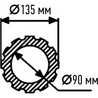 Колонна Decomaster 135x2400x135 мм арт-90135 — фото 3, Колонны