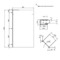 Товар: Шторка на ванну AM.PM Gem 80 профиль Черный матовый стекло прозрачное арт-W90BS-080-140BT - фото 7 Шторка на ванну AM.PM Gem 80 профиль Черный матовый стекло прозрачное арт-W90BS-080-140BT — фото 7, Неподвижные шторки для ванной
