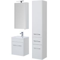 Шкаф пенал Aquanet Августа 35 Белый арт-210016 — фото 4, Пеналы для ванной комнаты